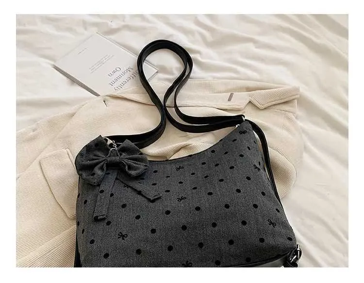 Vintage Women Canvas Backpacks Hearts Print Casual Crossbody Large Capacity Tote Packs Versatile Female Shoulder Bag_voghion.com