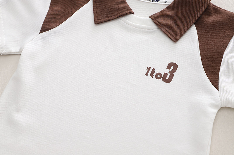 Summer Two-piece Set For Boys Cotton Short Sleeve Top And Shorts_voghion.com