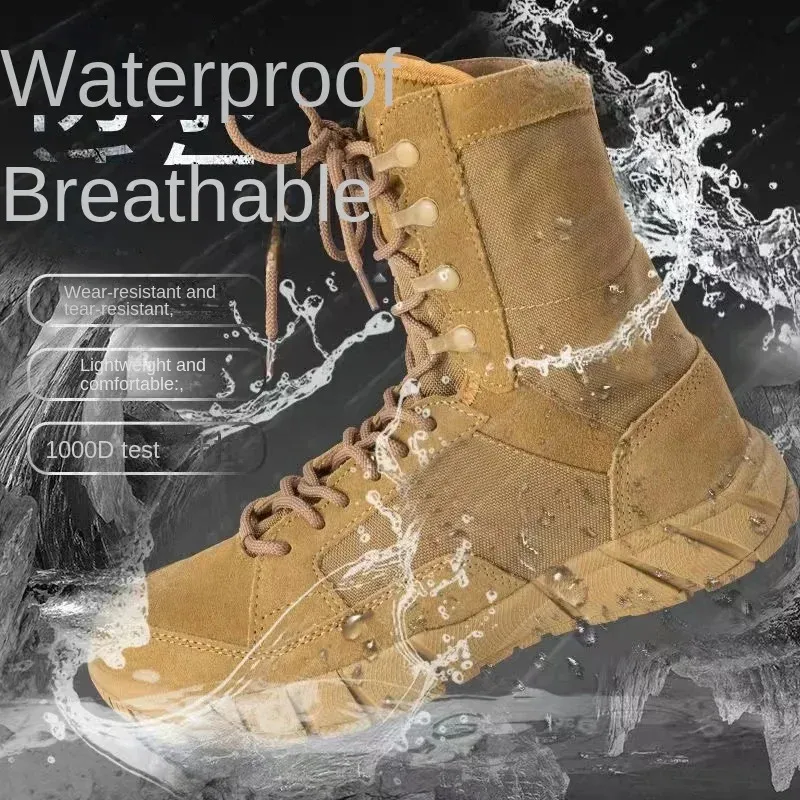 Tactical Boots For Men Durable Hiking Shoes Desert Combat Style_voghion.com