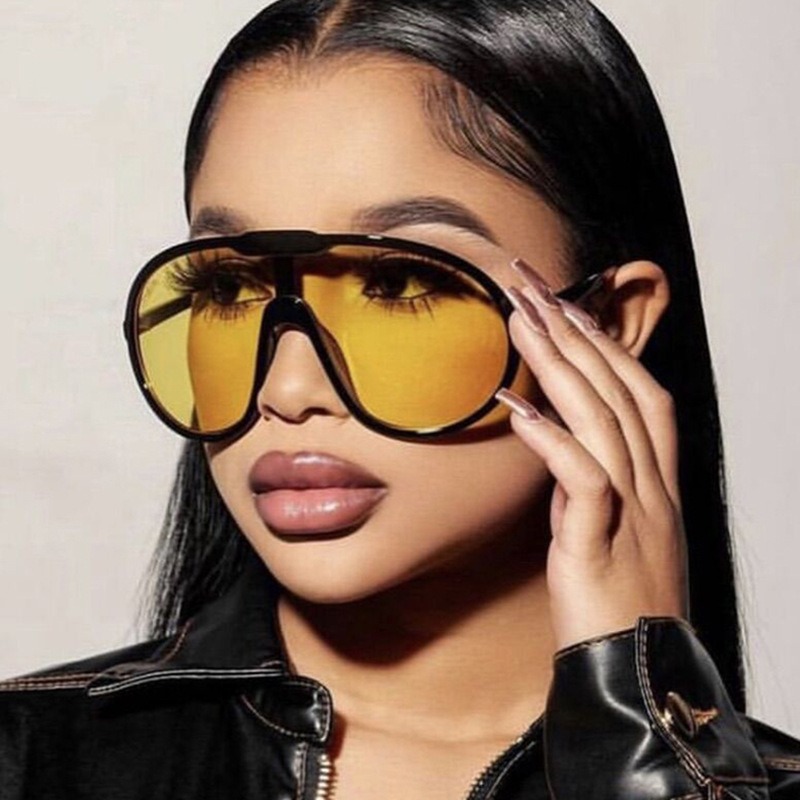 Unisex Toad sunglasses large frame integrated sunglasses outdoor windproof sunglasses street photo