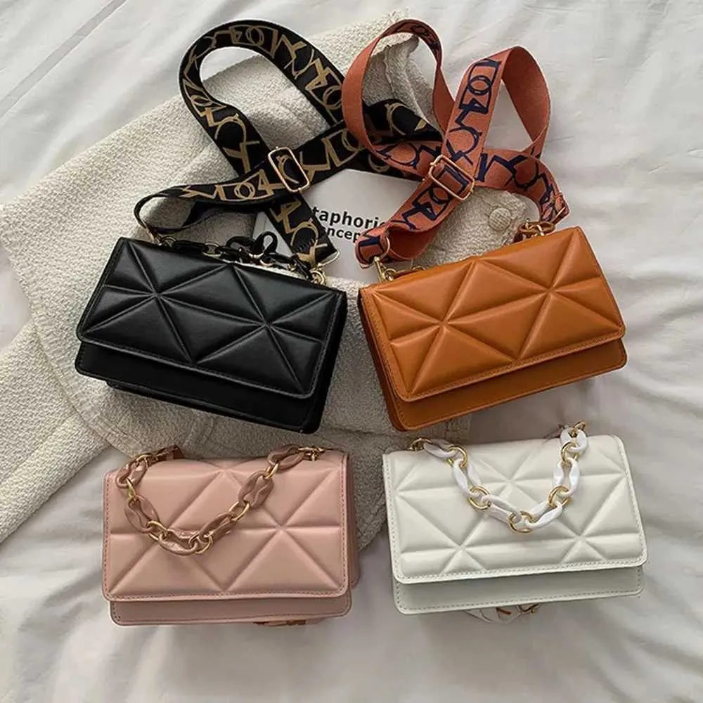 Winter schulter frauen stein muster PU leder kreuz tasche marke handtasche kette einkaufen kupplung brieftasche Y241121_voghion.com