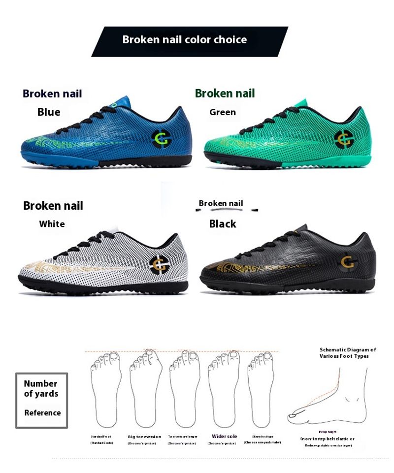 Fußballschuhe Herren Shredded Spikes Trainingsschuhe Erwachsene Match Jugend Studenten PE Klasse Fußball Sneakers_voghion.com