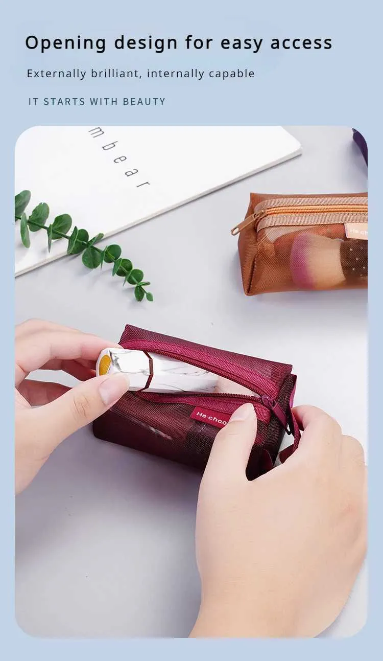 Portefeuille en nylon carré à trois volets rétro de la série noire pour pièces de monnaie, grande capacité, organisateur de clés, de rouges à lèvres, d'écouteurs, de cartes_voghion.com
