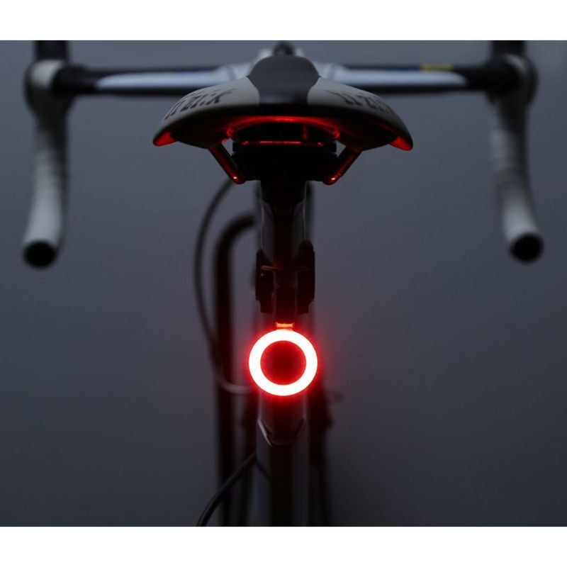 Luce di avvertimento per bici da strada ricaricabile a forma di cuore per bicicletta, attrezzatura creativa per la notte_voghion.com