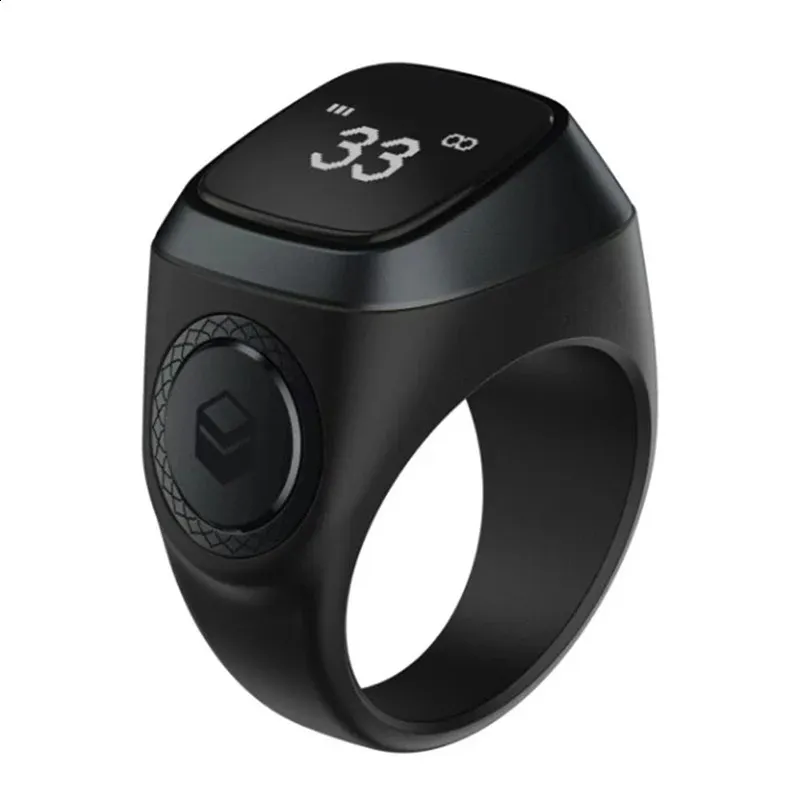 1 pz Tasbih Tally Counter Ring per musulmani Zikr Digital Tasbeeh 5 Promemoria tempo di preghiera Bluetooth Smart Wear 240730_voghion.com