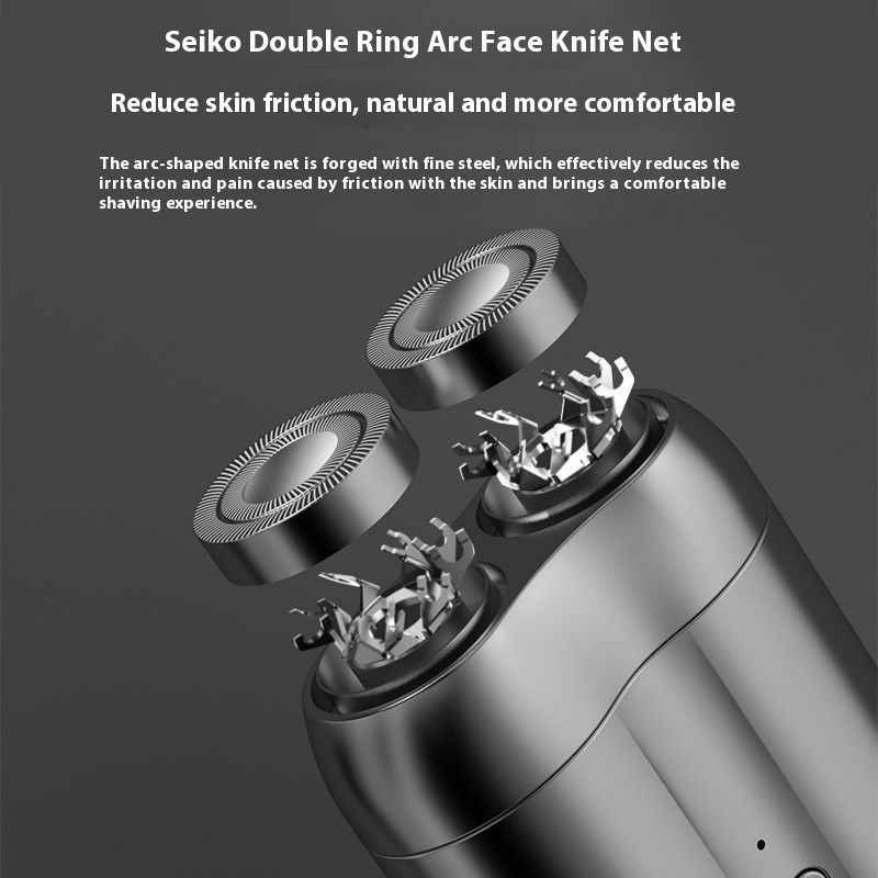 2024 new electric shaver, portable mini dual head, water washed small steel cannon shaver_voghion.com