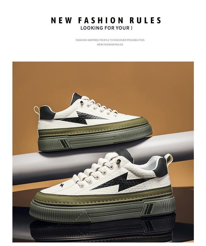 Vielseitige Casual Boardschuhe für Herren im Frühling, Teenager können auf Lederoberflächen treten, mit dicken Sohlen_voghion.com