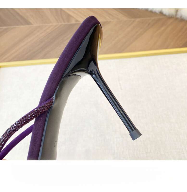 Primavera/Estate 2025, sandali con cinturino dritto in raso e strass per donna, nuova punta in gel a farfalla,_voghion.com