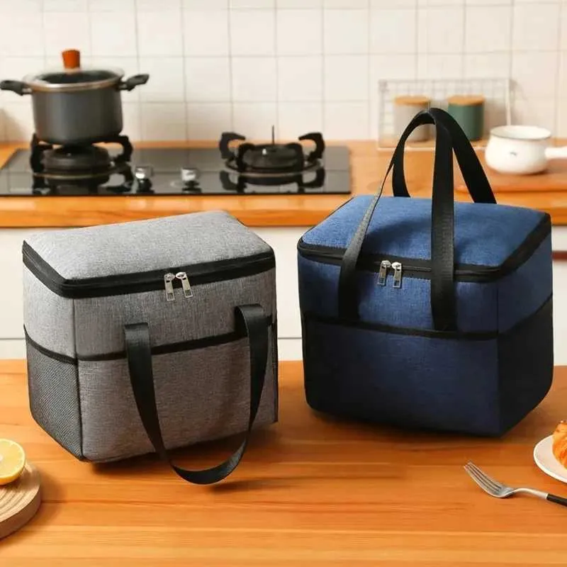 Geantă impermeabilă portabilă utilitară cationică mare izolație termică îngroșată saci de mare capacitate picnic prânz cutie C241116_voghion.com