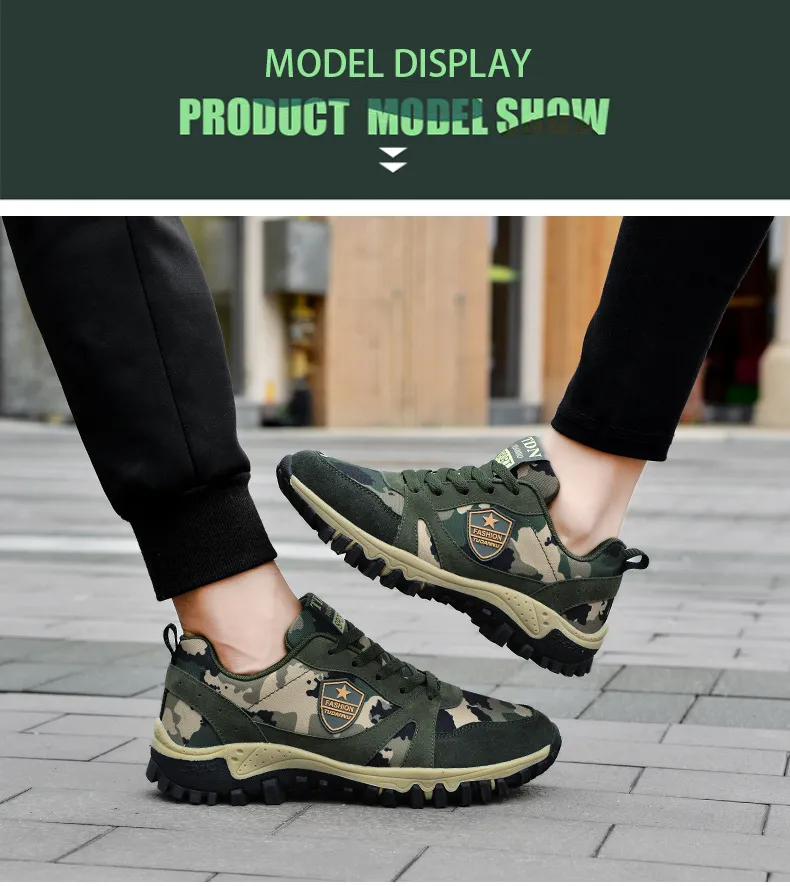 Camouflage Outdoor Running Training Shoes For Couple Athletic Wear_voghion.com