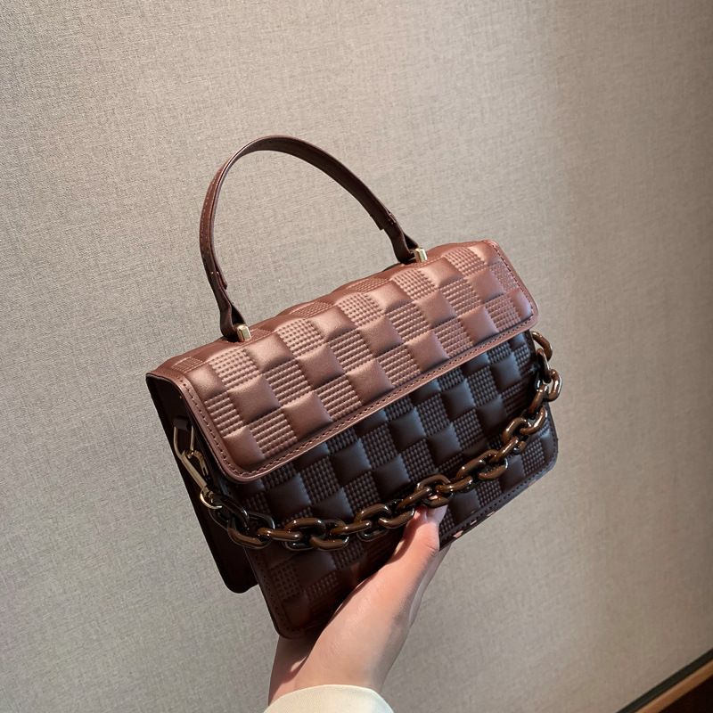 Texturierte Handtasche im Westernstil für Frauen 2022 neue trendige Kette Mode Schulter koreanische Version einfache_voghion.com