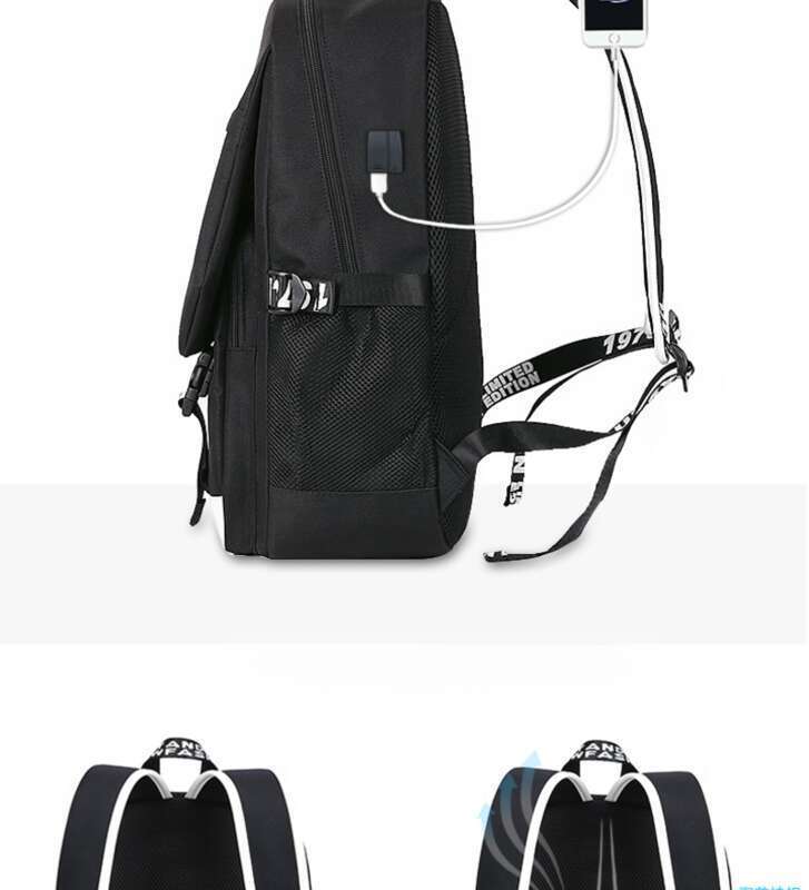student Men's Casual Trend Large Capacity Backpack, Lightweight Spine Protection, Suitable For Middle School Students,_voghion.com