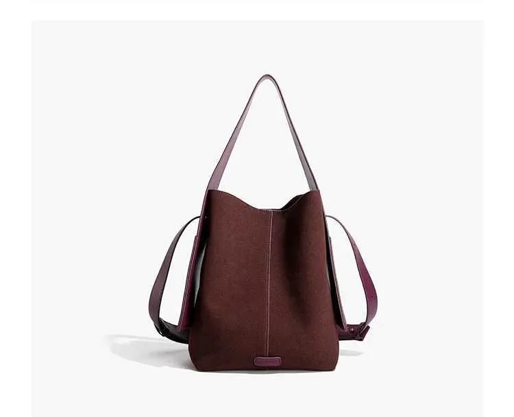 Sacs à bandoulière en cuir souple givré pour femmes élégantes et solides, grande capacité, sacs composites décontractés pour femmes C241212_voghion.com