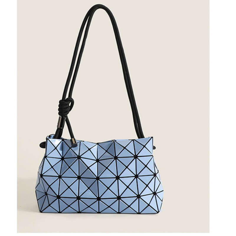 Borsa a tracolla premium con motivo geometrico a quadri, borsa da donna multifunzionale_voghion.com