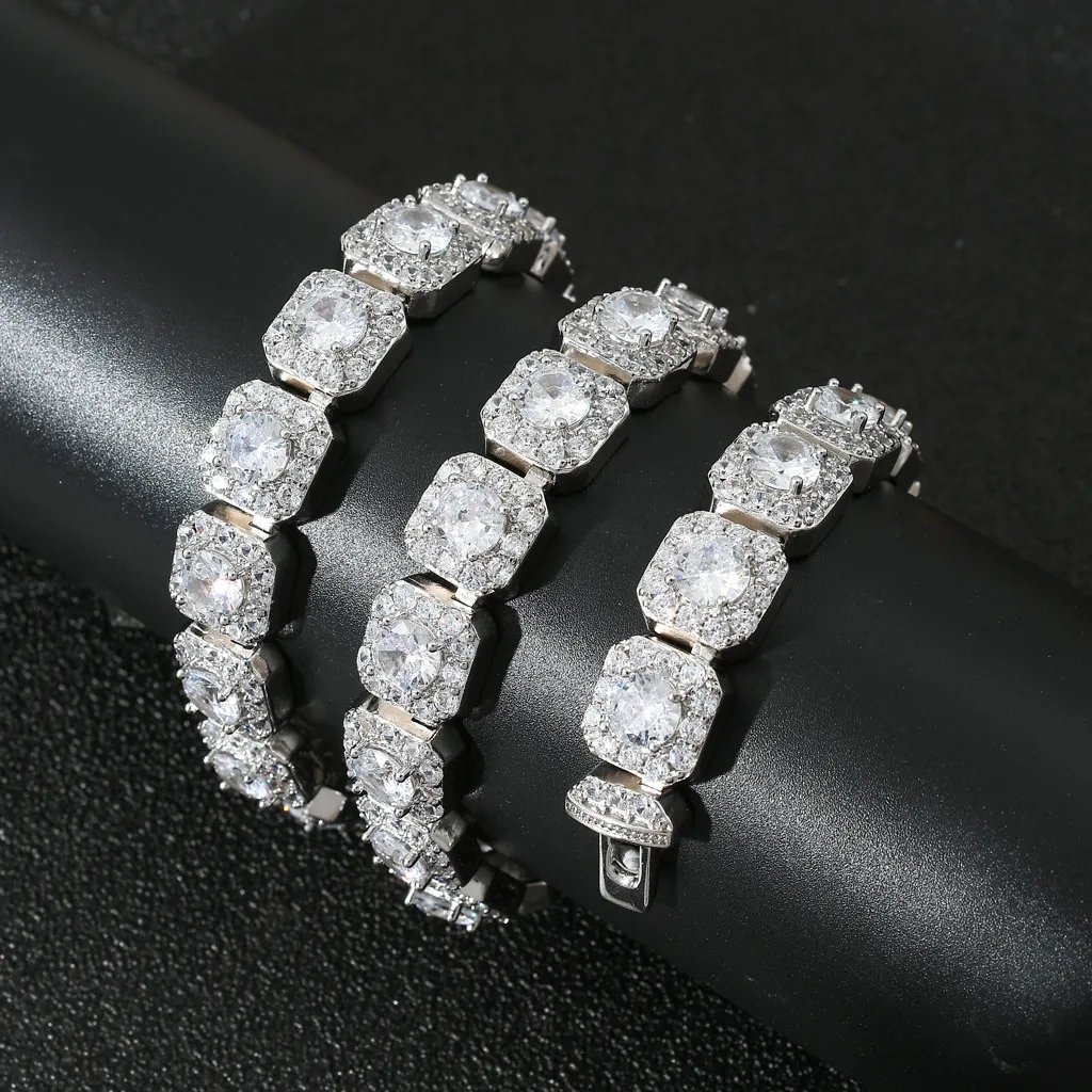 Fashion Jewelry Necklaces Custom Hip Hop 13MM VVS Moissanite Sterling Sier Chain Bling Iced Out Men Diamond Necklace_voghion.com