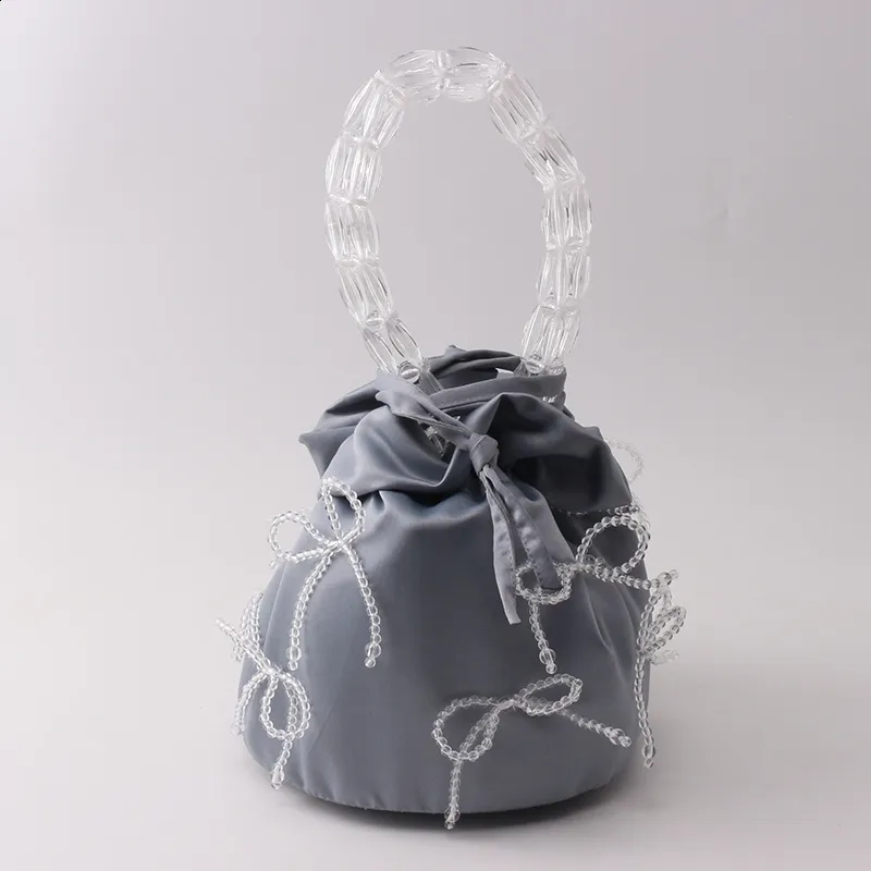 Borse alla moda Dias tote Donna Cristalli Rhie Pochette da sera Borsa da sposa Borsa da festa in raso di seta 240826_voghion.com
