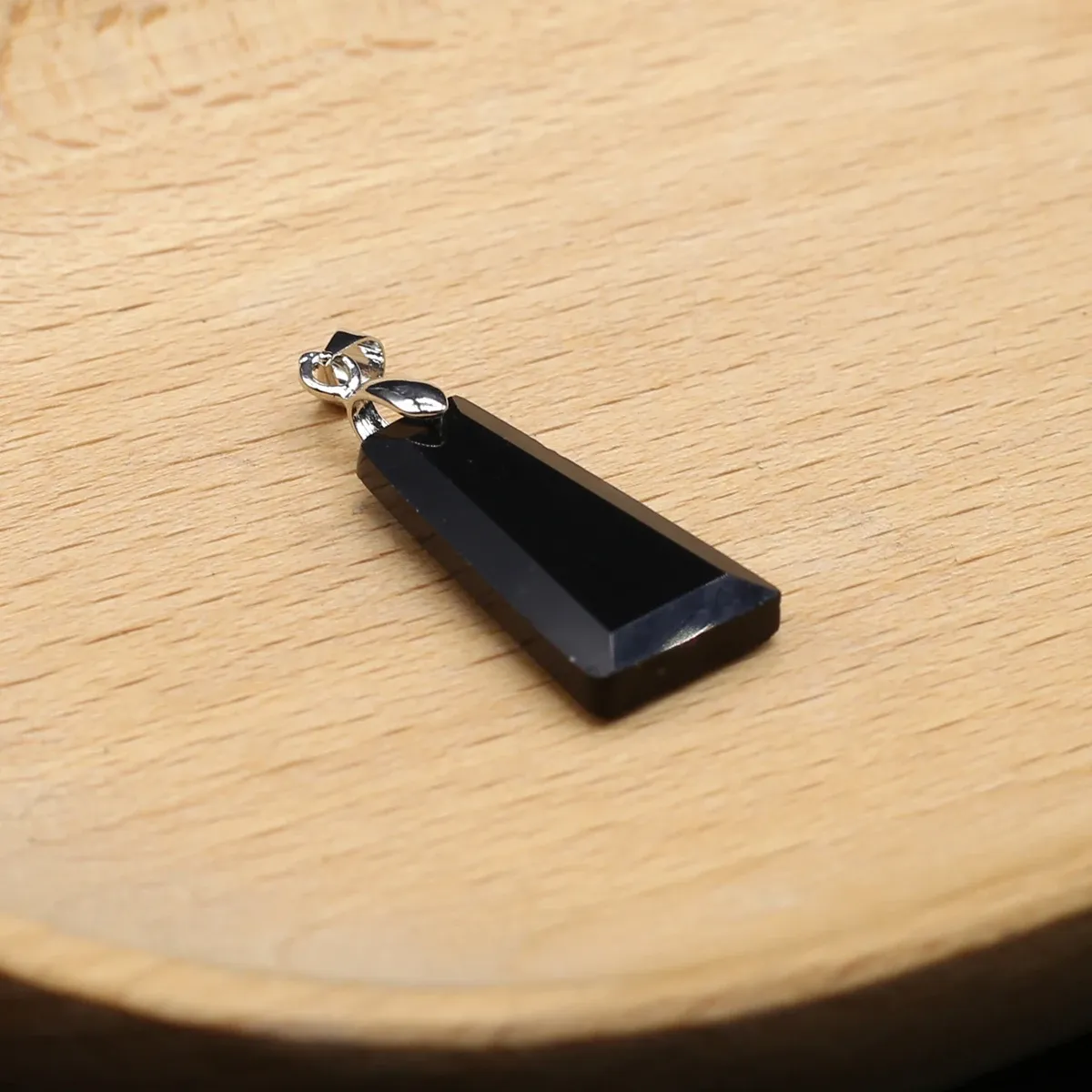 Collane con ciondolo 10 pezzi all'ingrosso pietra naturale quarzo rosa agata trapezoidale creazione di gioielli fai da te collana orecchini_voghion.com