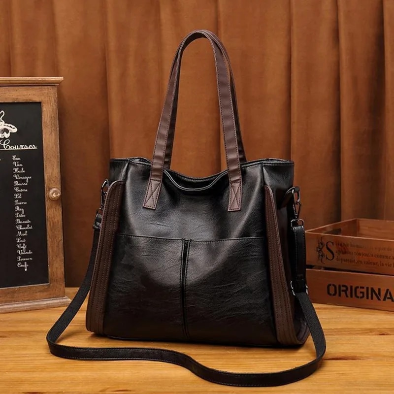 2023 New Fahion Caual Tote Women Handbag Soft Leather Shoulder Bag Vintage Big Capacity Crobody Hand Bag For_voghion.com