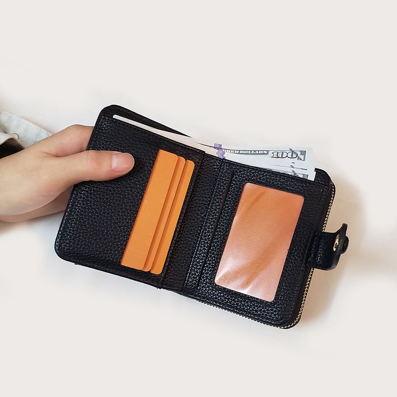 Instagram Nu Litschi Mustr Wiblich Kurz Null Multi funktions Studnt Anti-Dibstahl Kart Tasch Trndy_voghion.com