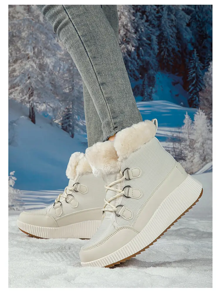 CMY 39-44 Neue High-Top-Baumwollschuhe für Damen Outdoor-Baumwollschuhe Schneestiefel Plateau-Baumwollschuhe_voghion.com