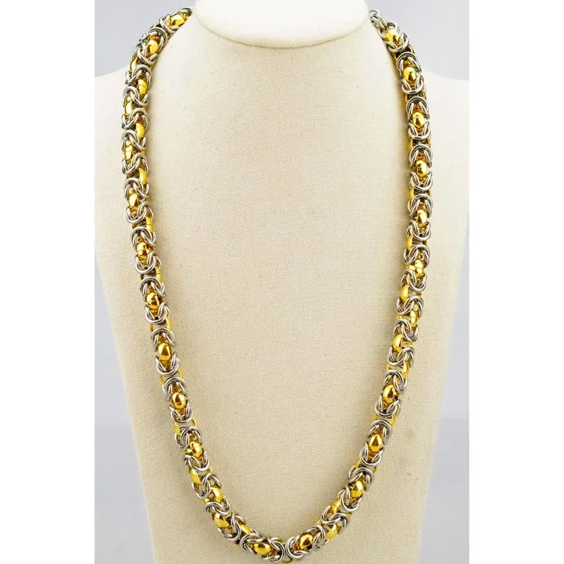Ketten Reines Gold Silber Farbe Kette Halskette Mit Großen Rabatt Schmuck Für Frau Mann HZB043Chains Sidn22_voghion.com