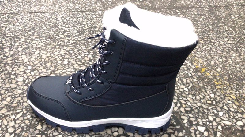 Stivali da neve caldi e spessi alla moda invernale 2024 da donna, scarpe in cotone_voghion.com