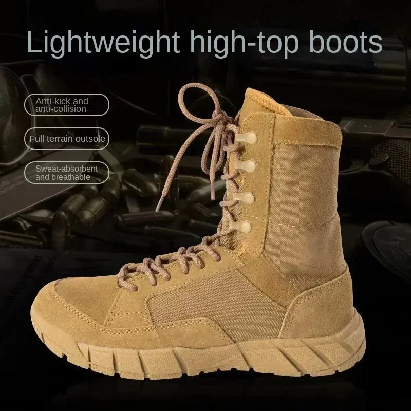 Tactical Boots For Men Durable Hiking Shoes Desert Combat Style_voghion.com