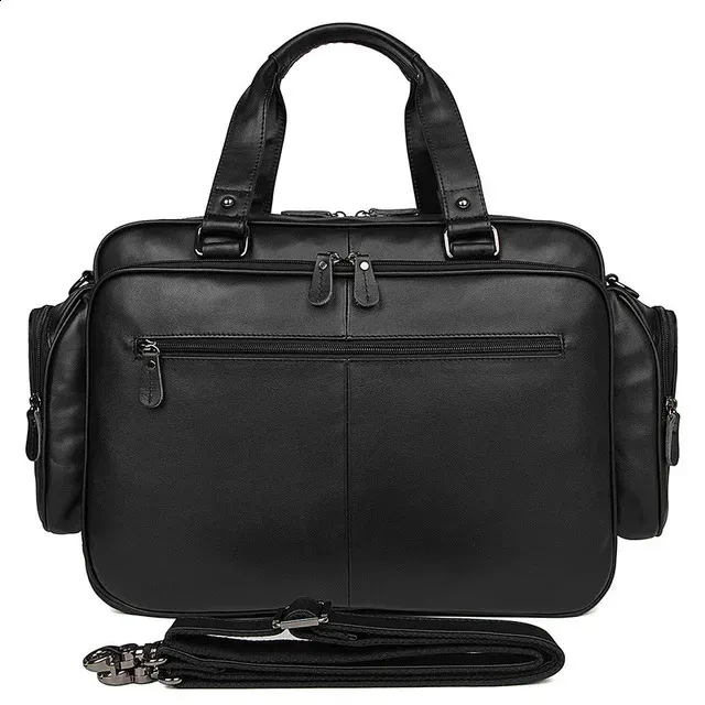 Herren Aktentasche Aus Echtleder Für Laptop Und Business_voghion.com