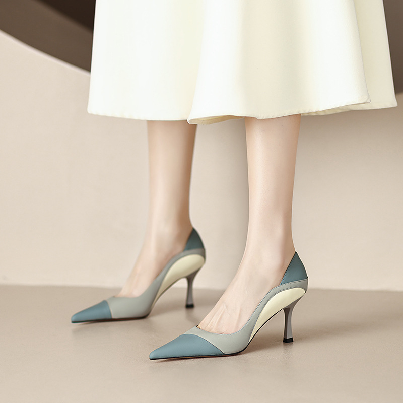 High Spring Pointed Thin Heel Fashionable and Elegant Women's Shoes_ecoleips.com