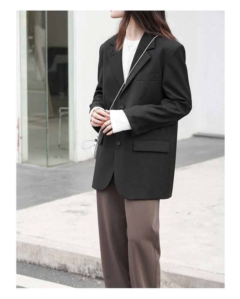 Women's Slimming Blazer Jacket Elegant Tailored Coat For Ladies_voghion.com