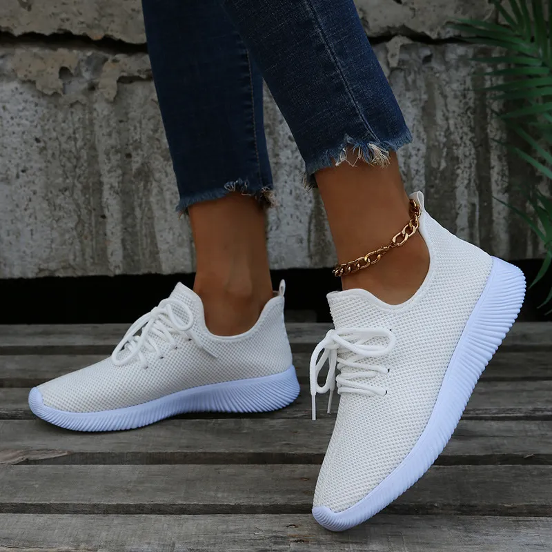 Women's Breathable Walking Shoes Non-slip Comfortable Trainers_voghion.com