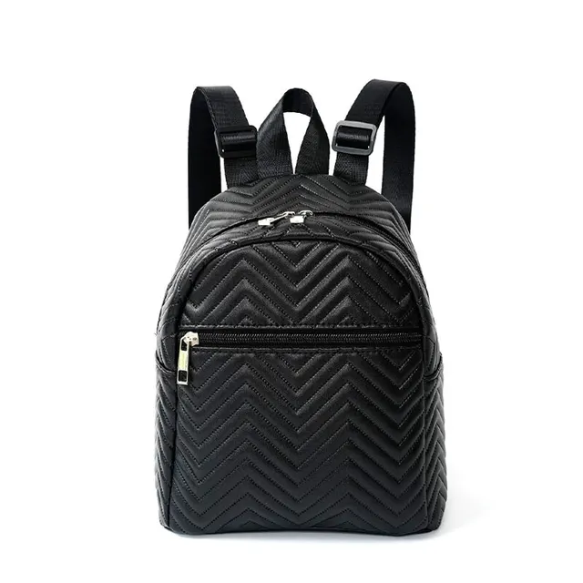 Funktioneller, gesteppter Mini-Rucack mit Chevron-Muster für Damen_voghion.com