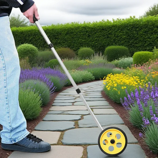 Portable Distance Measuring Roller For Outdoor Use, 0-9999.9m Range, Compact Design, Multi-Purpose Measurement Tool_voghion.com