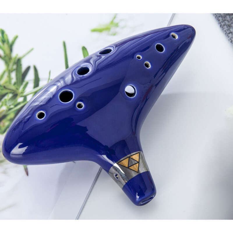 12-hulls Ocarinas mellomtone C Key Keramisk fløyte, AC blåseinstrument_voghion.com