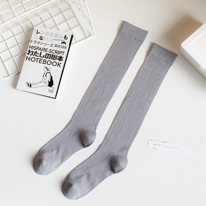 23 ultradünne Bambusfaser-Sommersocken für Damen, lang, Wadenlänge, Netzstoff, kniehohe Slouch-Socken_voghion.com