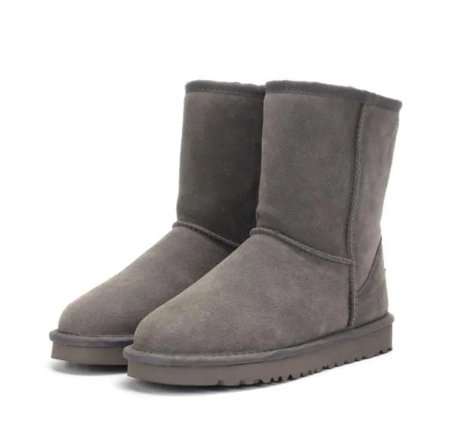 Damen Kurzschnee Aus 5825 Shearg Bootie Lässig Weiche Bequeme Schaffell Warm Halten Stiefel Schuhe mit Box Karte Staubbeutel_voghion.com