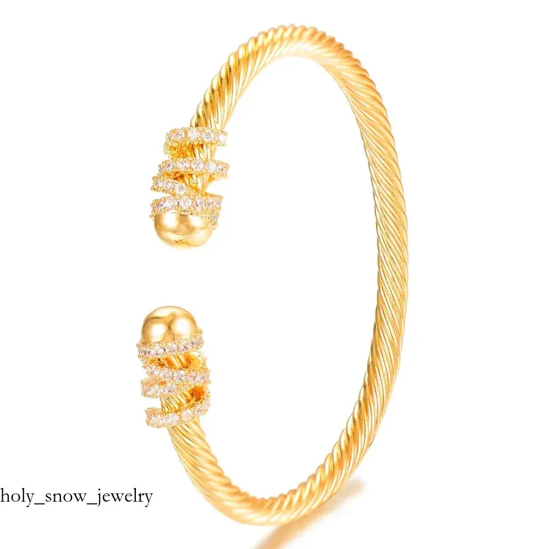 DY David Yurma Schmuck Armreif GODKI Trendy Stapelbar Manschette Für Frauen Hochzeit Voller Cubic Zirkon Kristall CZ Dubai Sier_voghion.com