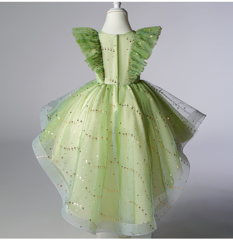 Mutter & Kinder Kinder Prinzessin Kleid High-End Blumenmädchen Flauschiges Tüllkleid Mädchen Hochzeit Bankett Klavier Performance Kleid_voghion.com