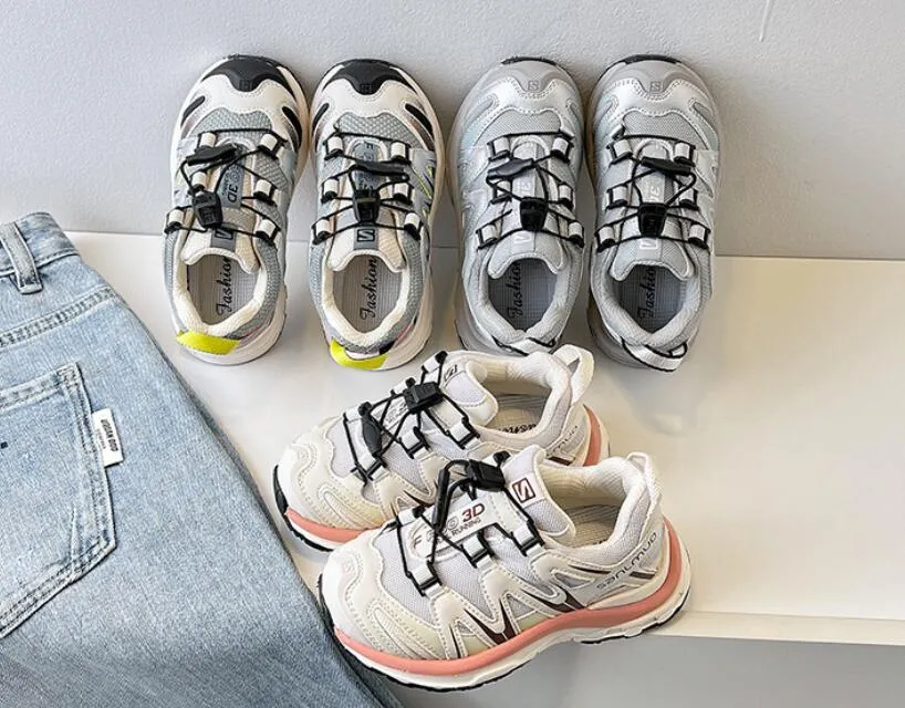Childrens soft boys breathable non slip running girls fashionable and casual clumsy sports shoes 240627_voghion.com
