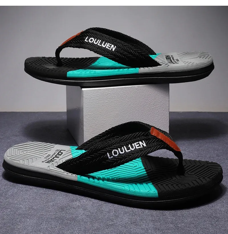 Sommer Thong Flip ps Herre Mode Åndbare Casual Slides Ortopædiske Klips Tå Svangstøtte Strandsandaler 240620_voghion.com