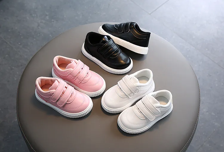 Kids Sneakers Girls Trainers Boys Children Leather White Black School Kidsnest Running Baby Pink Sports Shoes Flexible_voghion.com
