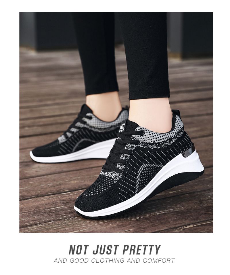 Women's Inner Height Increasing Sports Shoes For Daily Comfort_voghion.com