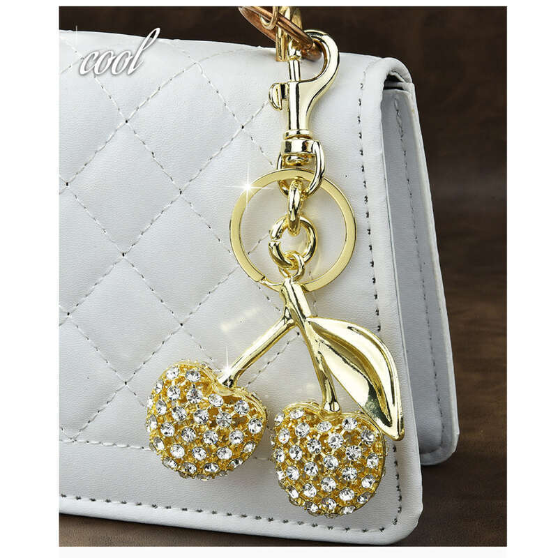 Jewelry Full Dia Bag Keychain Fruit Cherry Fashion Pendant_voghion.com