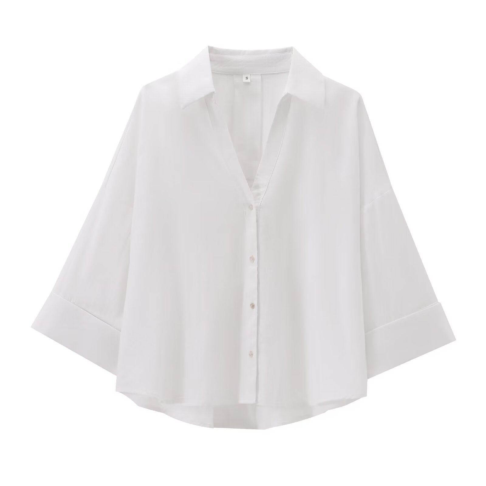 Chemise à manches longues en lin mélangé pour femme, nouvelle mode de rue, été 2024, w018 1229
