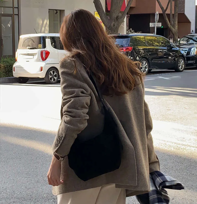 Stesso stile delle borse da donna in pelle PU opaca grandi Blogger, borse da lavoro, casual, hobo, tote, borse a tracolla_voghion.com