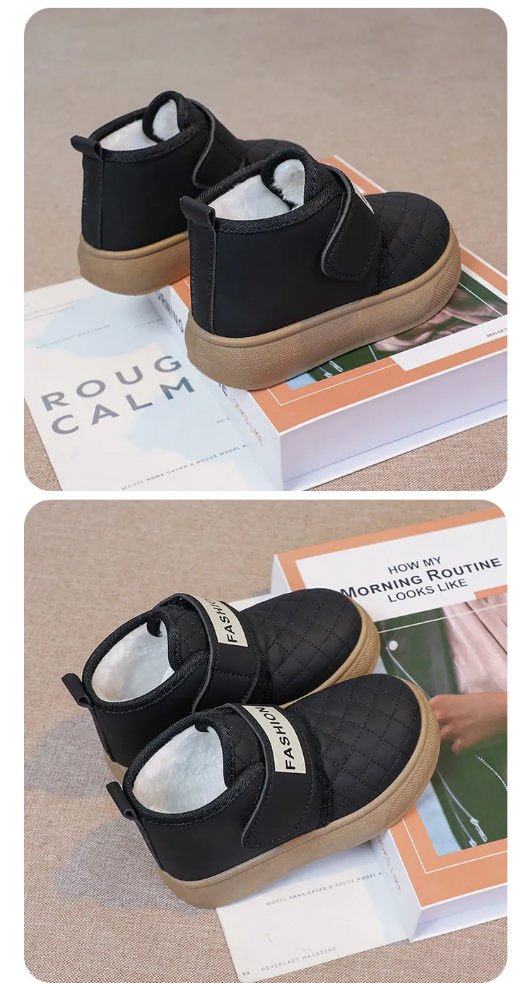 Winter Kids Snow Boots Plush Warm Baby Girl Cutefeet Toddler Boot Children Infant Boys Cotton Shoes Sizes 22 - 33_desvips.com