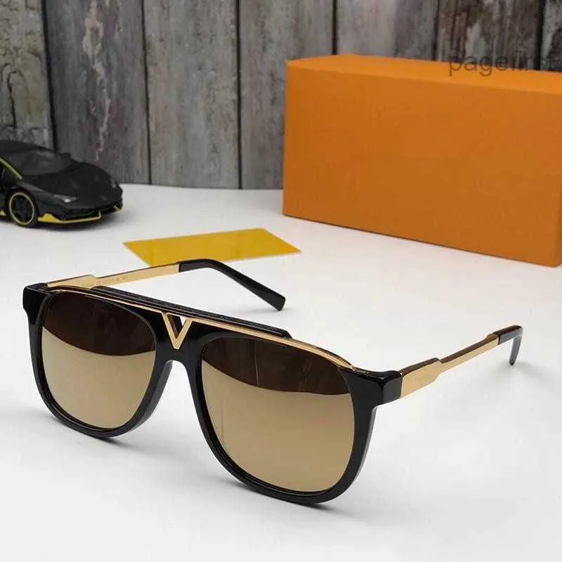 MASCOT Popular Retro Vintage 0936 Men Designer Sunglasses Shiny Summer Style Laser Gold Plated Come With Case_voghion.com