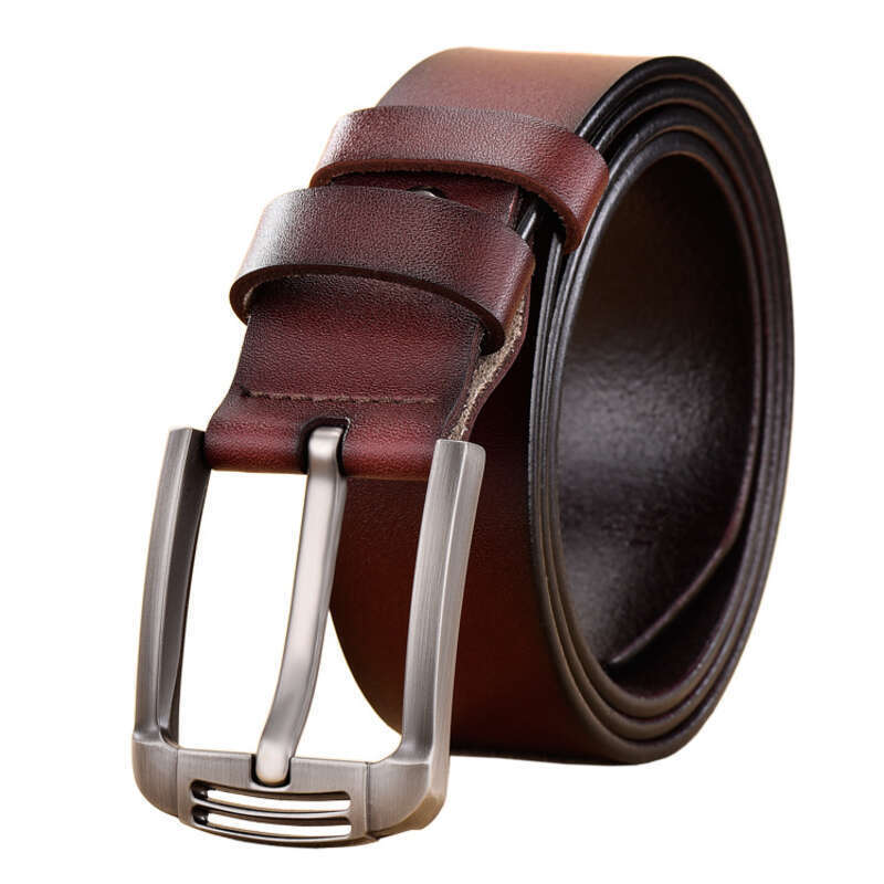 Ceinture en cuir de vachette polyvalente à boucle aiguille pour homme Style JEP pour homme_voghion.com