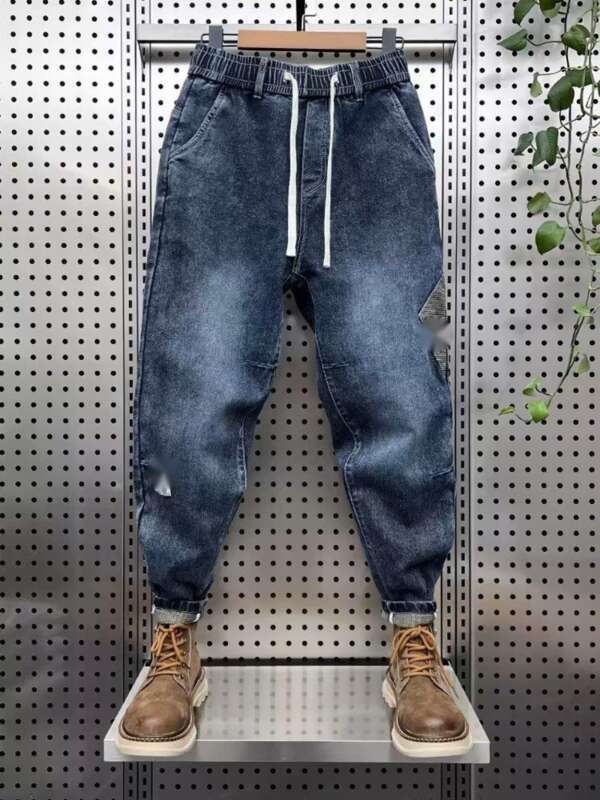 Jeans uomo slim fit casual leggeri e resistenti in denim_voghion.com