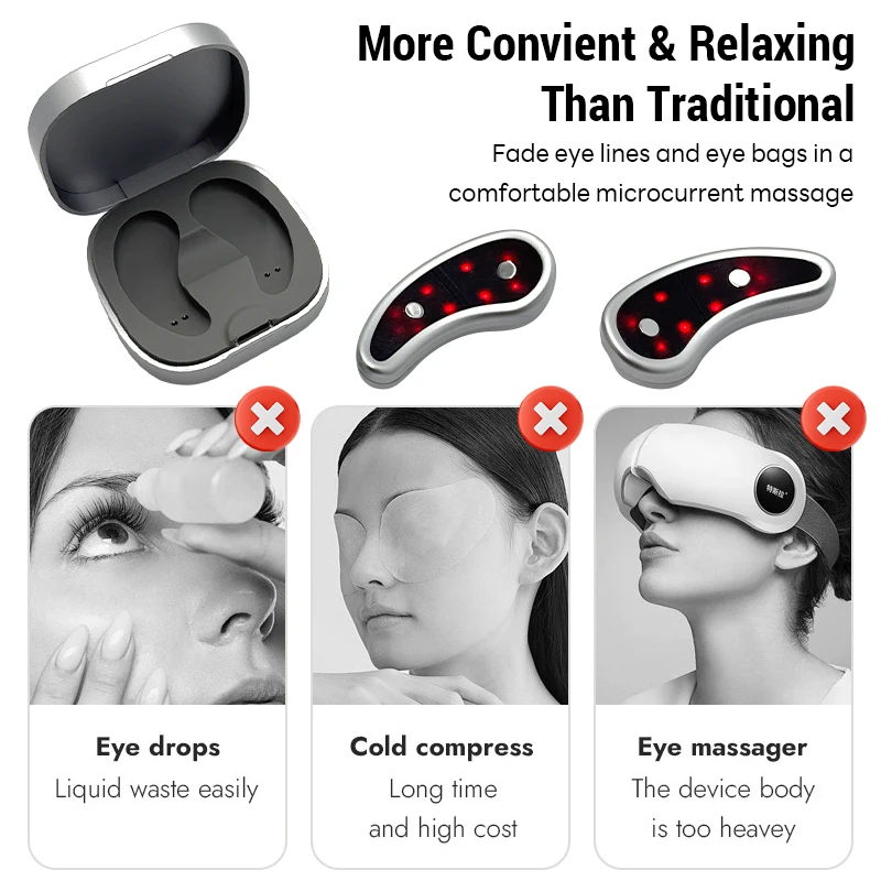 Ems Eye Massager Microcurrent For Dark Circles And Anti-wrinkle_voghion.com
